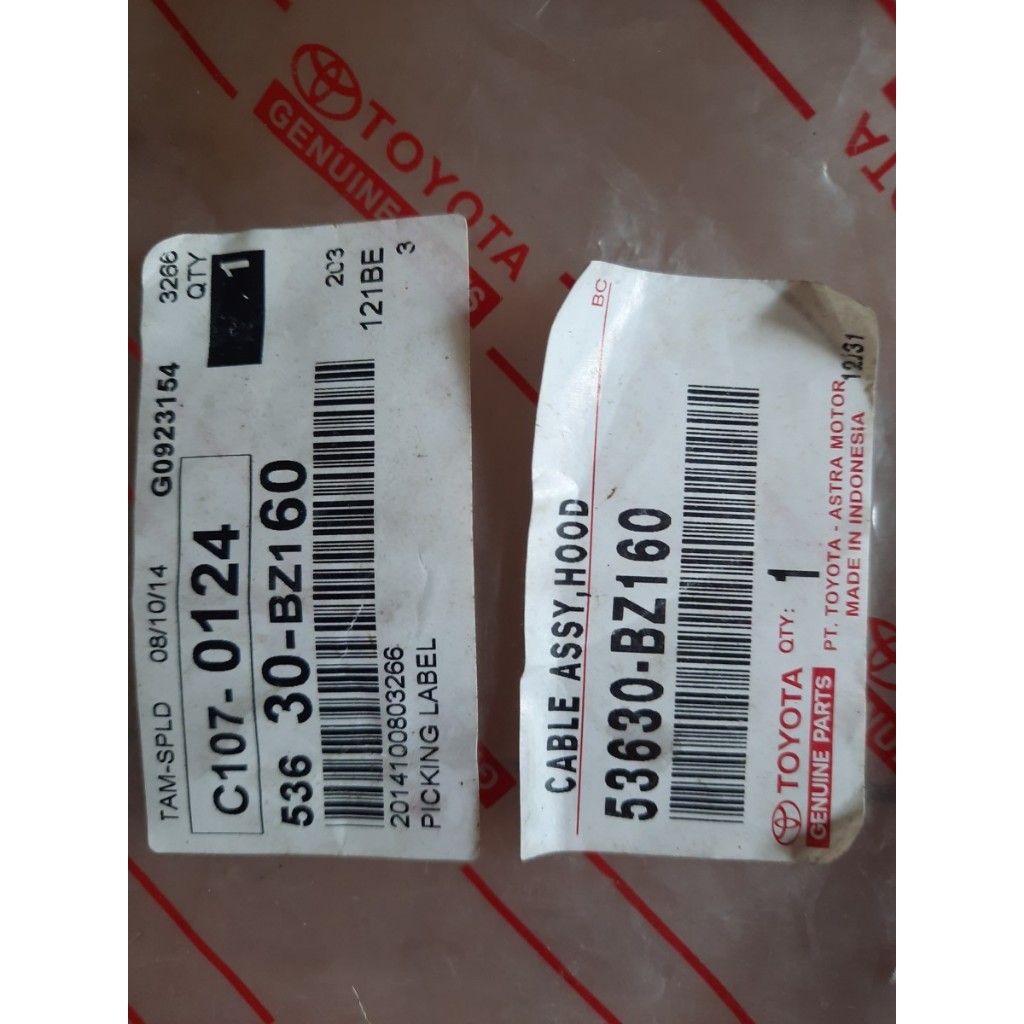 kabel kunci kap mesin avanza xenia 2012 2013 2014 2015 ori