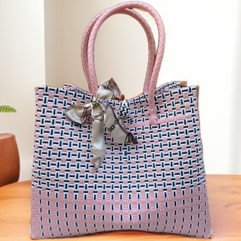 fujayaco - Tas Anyaman Plastik Jali Jali Buwoh Jumbo Tas Belanja Tas ke Pasar