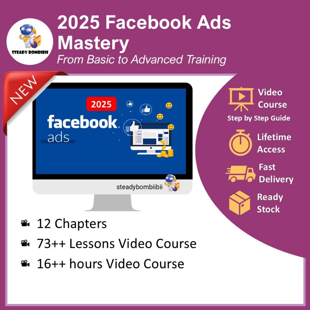 [Video Course] 2025 Facebook Ads Mastery: From Basic to Advanced Training [73 Lessons Video Tutorial
