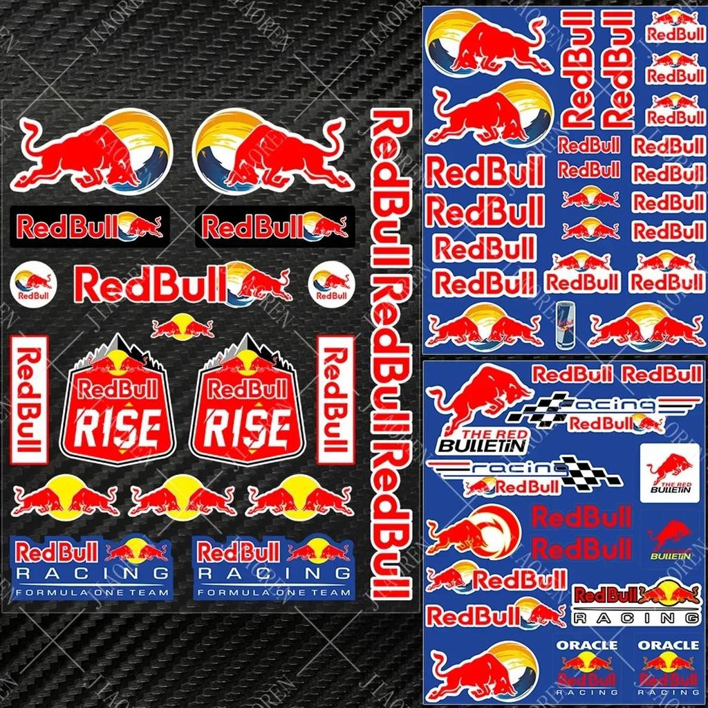 Reflective Red Bull Sticker Motorcycle Racing Decal Logo
