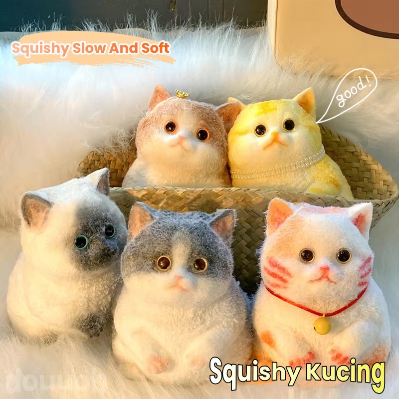 Squishy/Squishy Kucing/Lembut Mainan Dekompresi Kucing/Anti Stress Pencet Anak/Squishy Jumbo Lucu/Ma