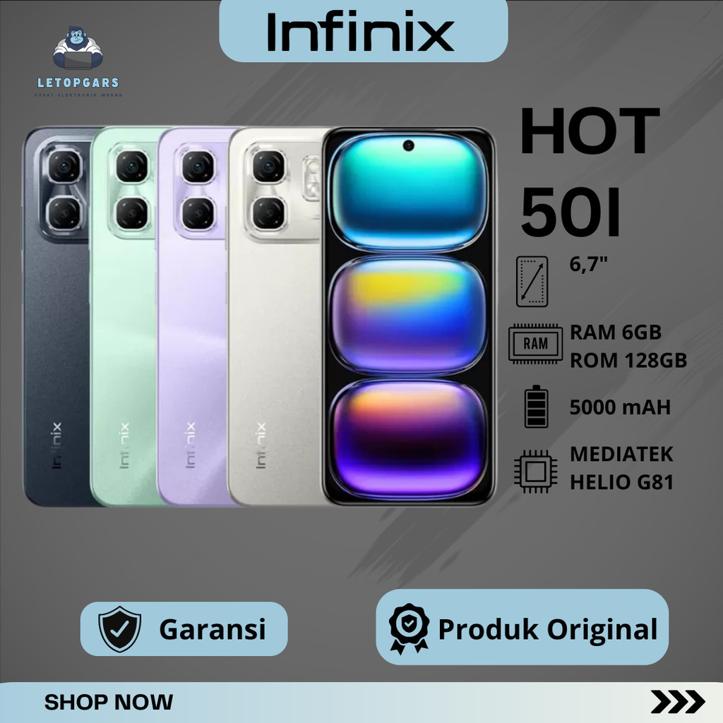 INFINIX HOT 50i 6/128GB Helio G81