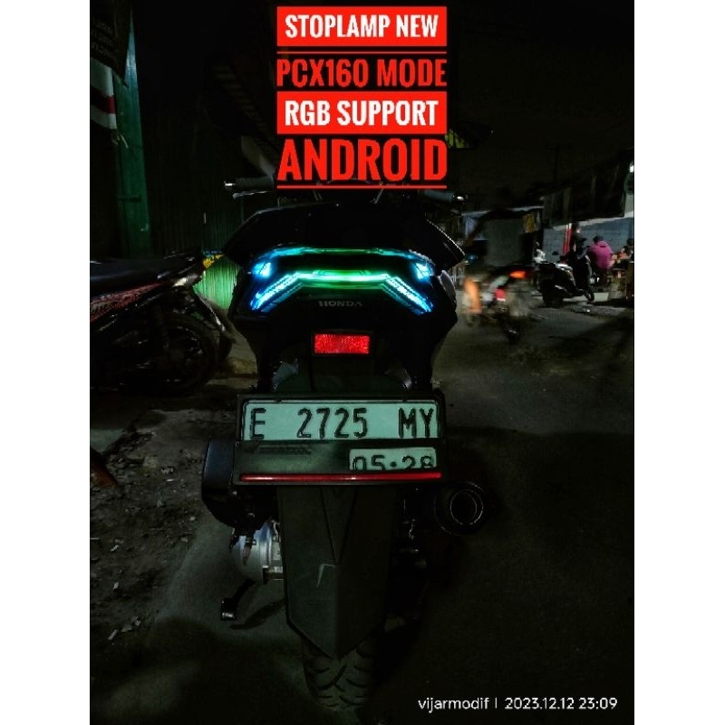 (ORIGINAL) (PNP) stoplamp new pcx160 custom || stoplamp new pcx160 running || stoplamp new pcx160 cu