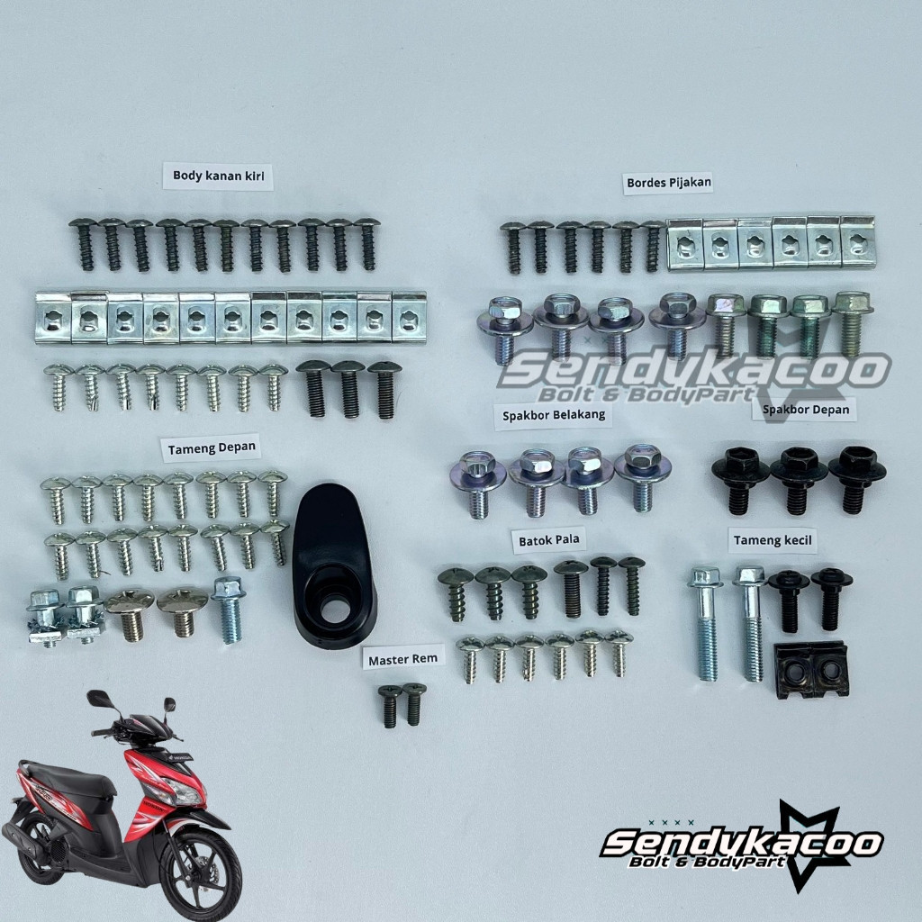 Baut Body Vario 110 Karbu / baut vario 110 karbu full set