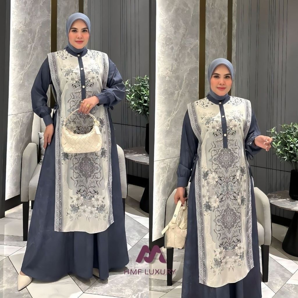 COD/SONIA DRESS BY HMF LUXURY/GAMIS TERBARU/GAMIS PREMIUM/GAMIS PESTA MEWAH ELEGAN/GAMIS KEKINIAN/GA