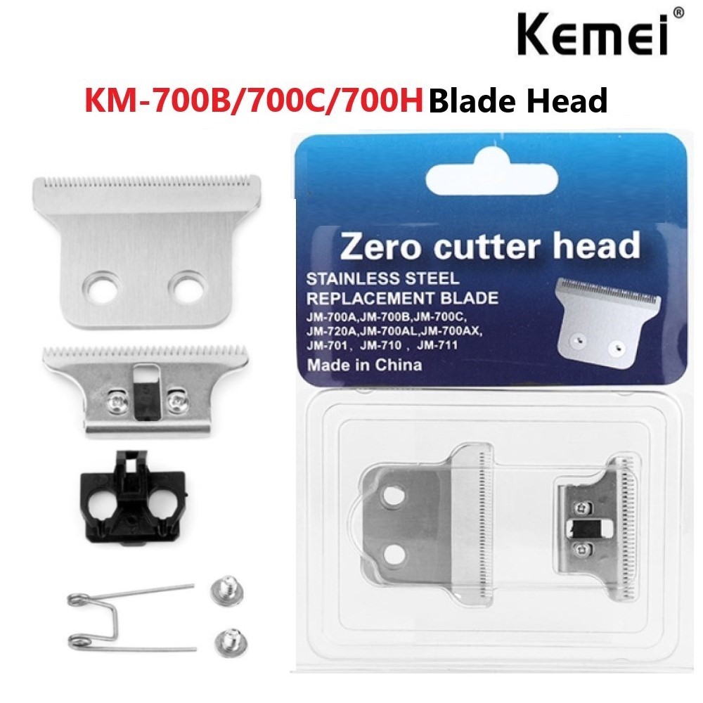 Kemei KM-700B/700C/700H hair clipper original blade 4cm T-blade stainless steel blade 0mm bald hair 