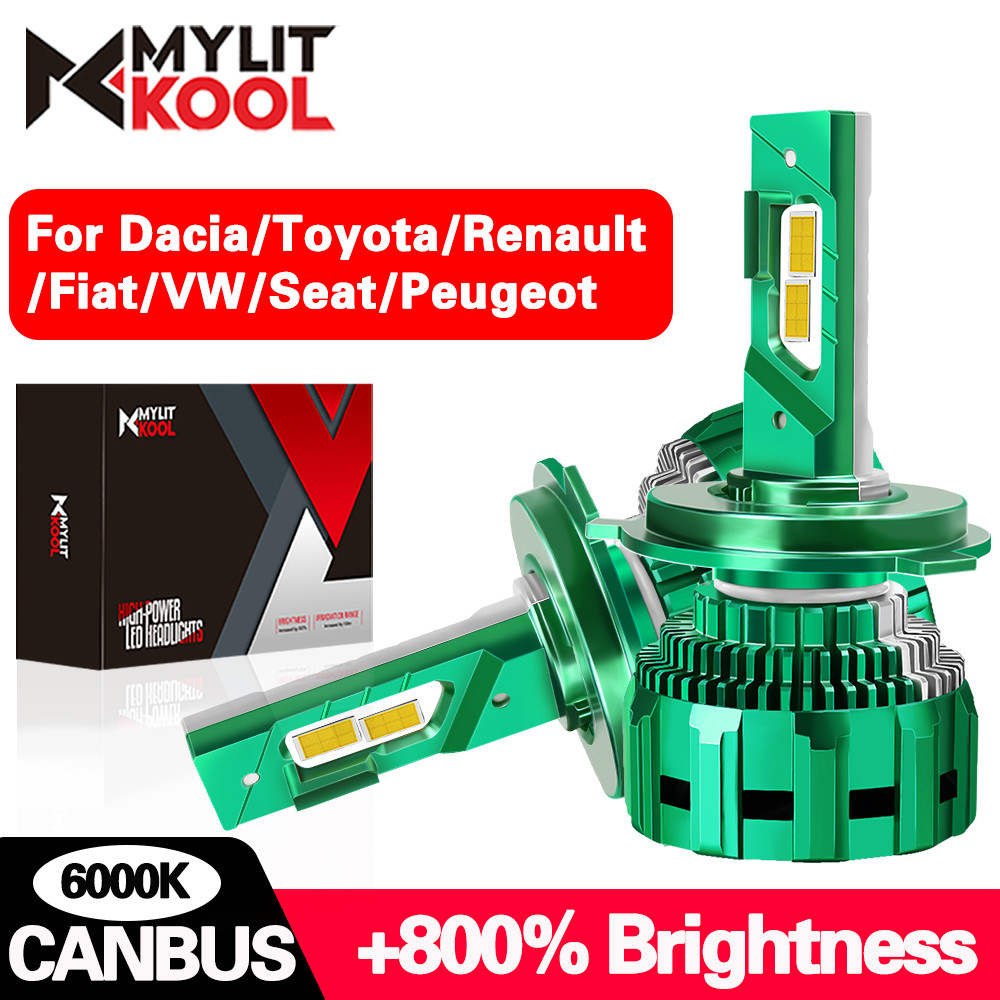 2000W CANBUS LED Headlight H7 H4 H11 H1 9005 HB3 9006 HB4 Car Light Bulb 6000K 12V for Dacia/Toyota/