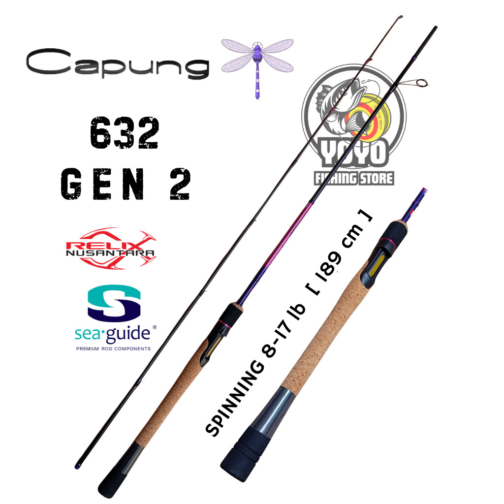 Joran Capung 632 17 lb  Gen 2 | gen 1 Relix Nusantara [ SPINNING ] SP | [ BAITCASTING ] BC