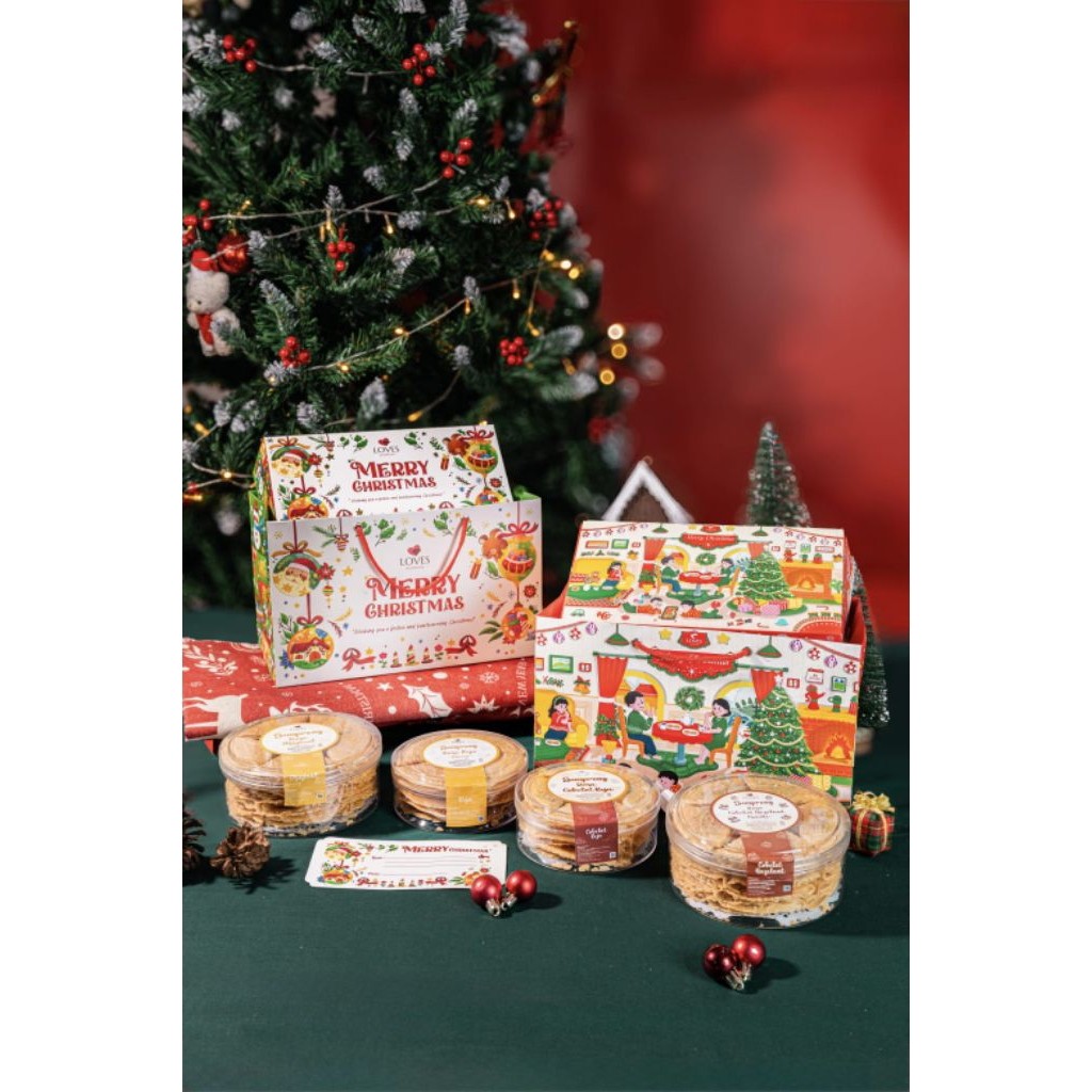 Loves Semprong Hampers NATAL - CHRISTMAS (Isi 4) - By Loves Semprong - Hampers Viral