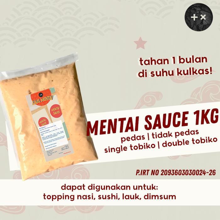 Mentai Saus Saos Sauce 1kg - Pedas, Non Tobiko