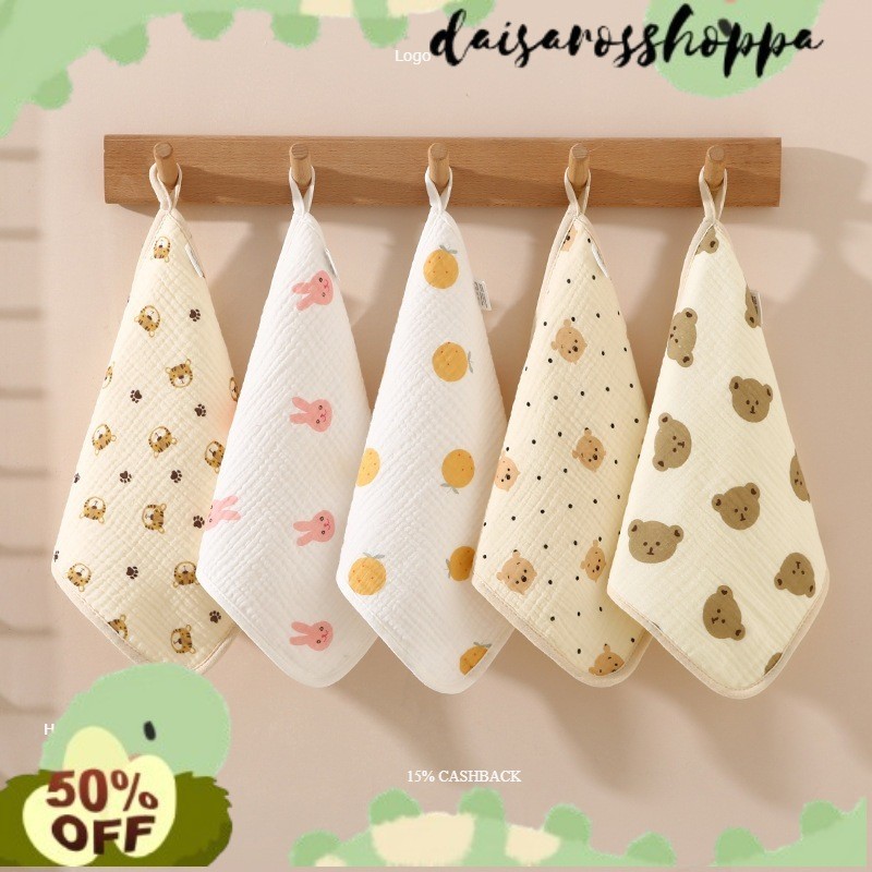 TRBAIK PROMO COD NOW Sapu Tangan Katun Muslin Baby Anak MISAKI