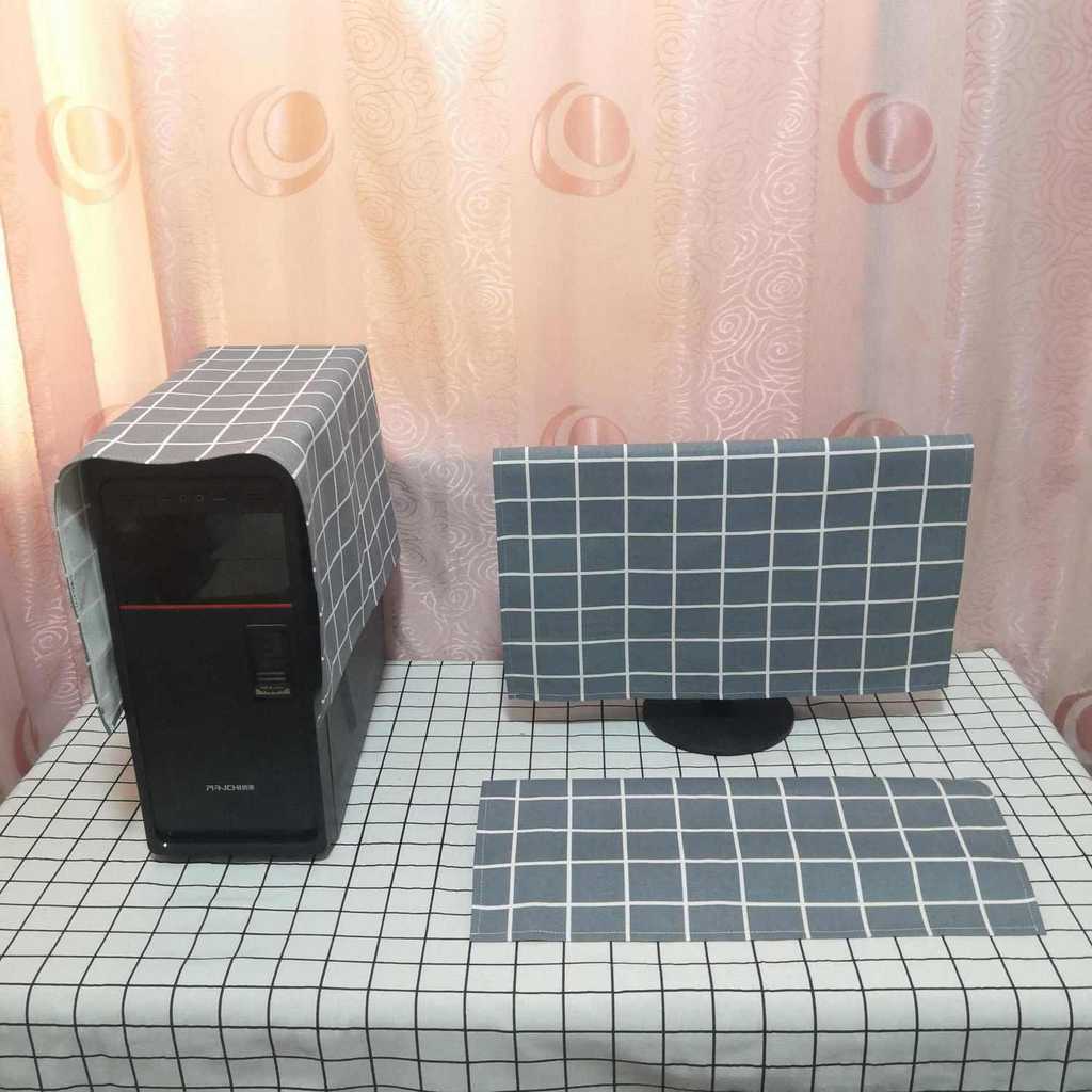 Computer Cover Desktop Simple Modern LCD Monitor Keyboard Host Protective Screen Cover Monitor Dust 