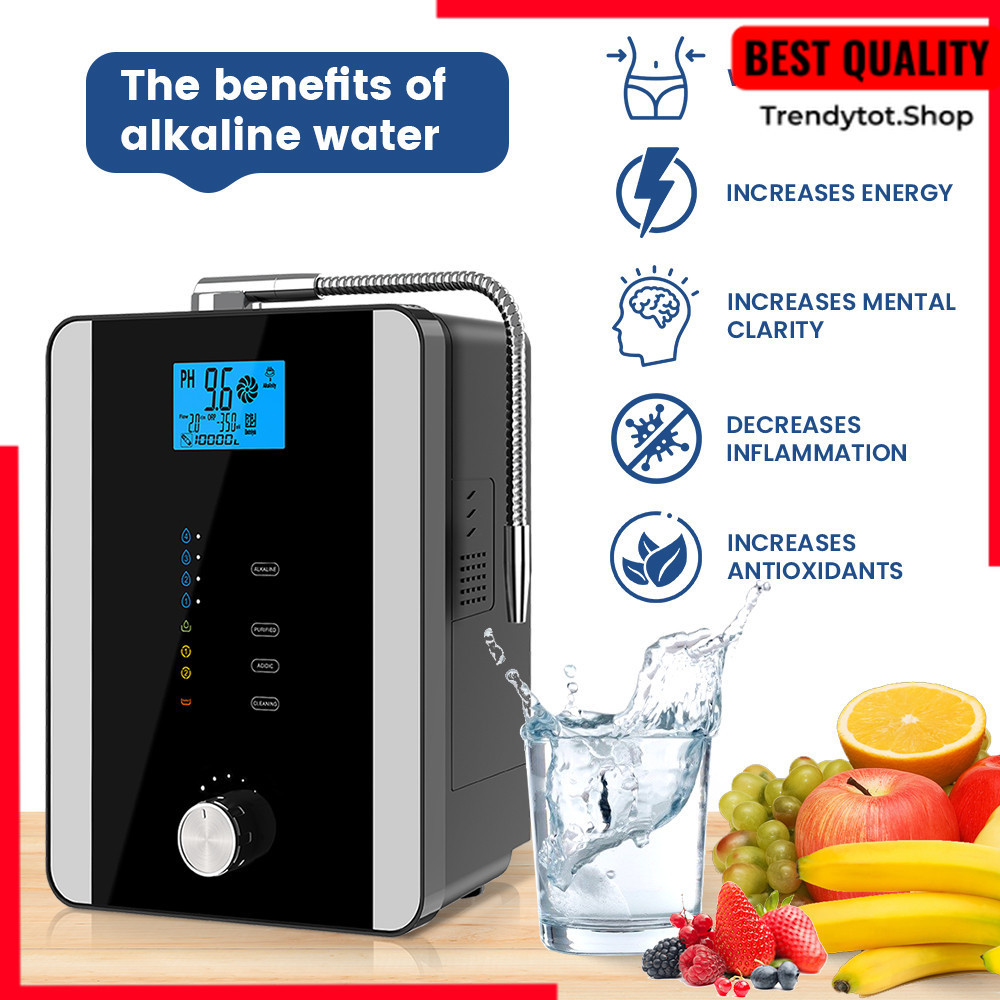 DISKON CAWOLO Alkaline Water Ionizer Machine PH Water Device Alkaline Water Dispenser 11 Plates Plat