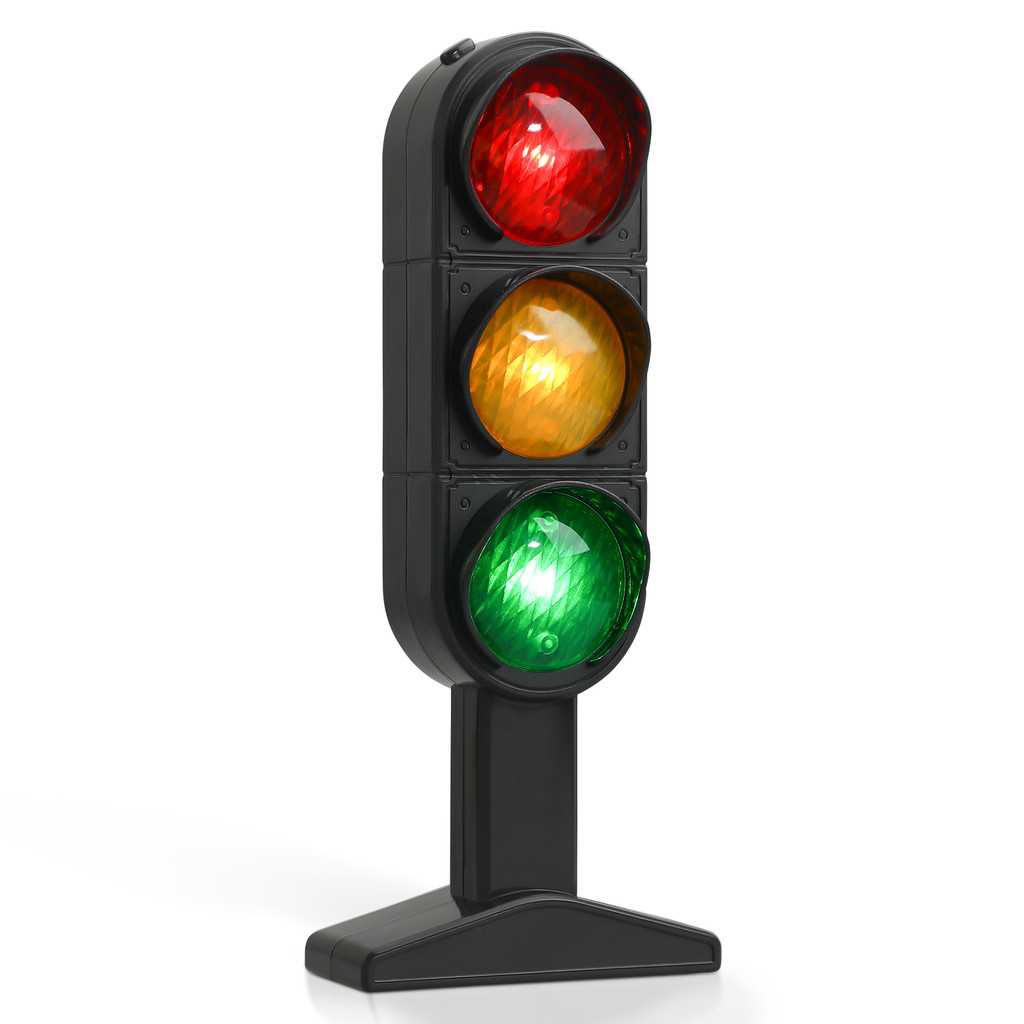 Gadpiparty Toys Traffic Light Signs Toy Traffic Light Lamp Base Simulation Road Light Safety Traffic