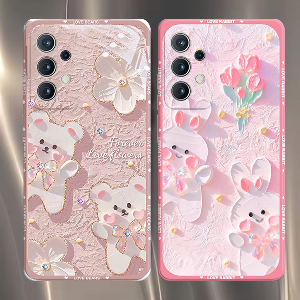 Samsung A13 A23 A32 A33 A52 A52s A53 A72 A73 Skin Hp - Case Bumper - Motif B3ar Timbul - Procamera