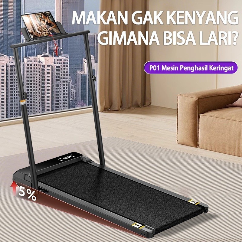 EBUY Treadmill dengan Kemiringan/alat treadmill/treadmill elektrik low watt/Treadmill berkekuatan be