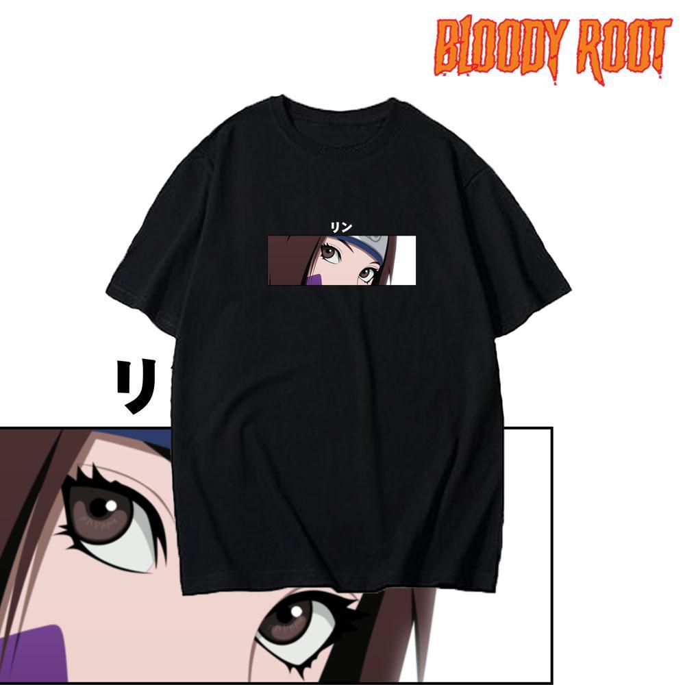 Kaos Rin Nohara / T-shirt Anime Naruto Shippuden Rin Obito / Bloody Root / Rebahan Shop