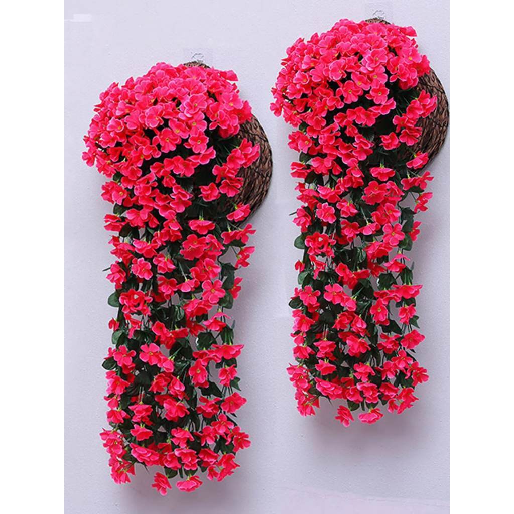 vrt - Bunga Gantung Petunia Peony - Bunga Juntai Plastik Dekorasi Pesta Rumah - Tanaman Hias Gantung