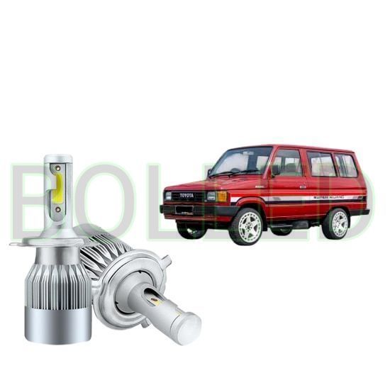 2pcs Lampu Utama LED H4 COB 36Watt Mobil Toyota kijang Super BLD