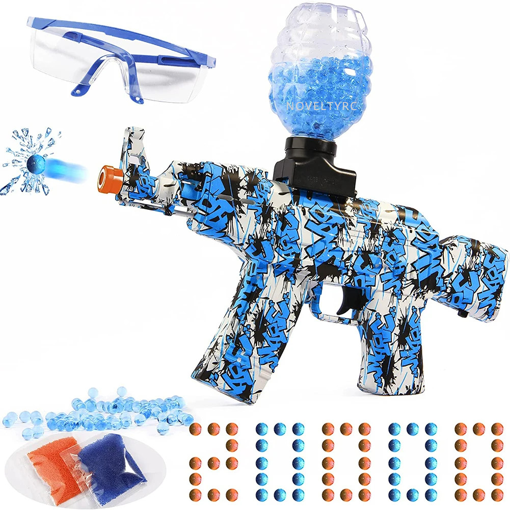 AK47 Electric Splatter Gel Ball With 20000 Blaster Water Beads For Outdoor Activities Shooting Team 