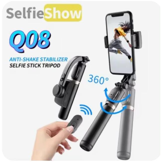 Gimbal Hanphone Gimbal Stabillizer Selfie Stabilizer Anti Goyang Q08 - Q08