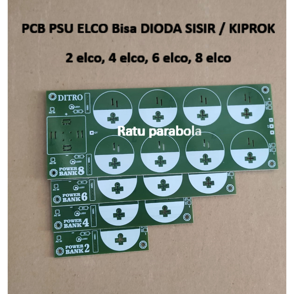 PCB PSU ELCO PCB ELKO PCB ELCO ISI 2 ELCO 4 ELCO 6 ELCO 8 ELCO bisa dioda sisir / kiprok