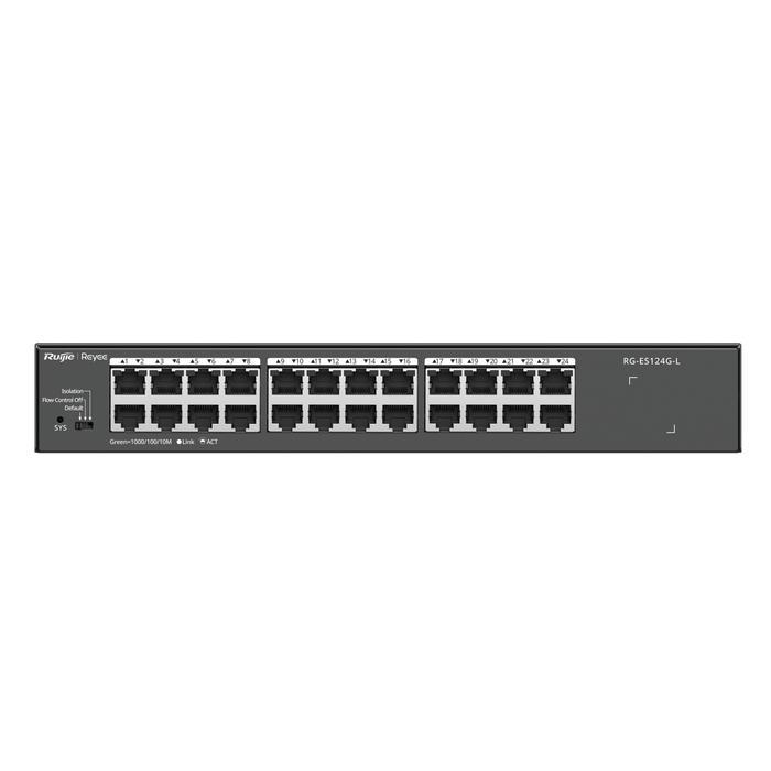 Ruijie RG-ES124G-L  24-Port  Gigabit 10/100/1000 Mbps Unmanaged Non-PoE Switch Hub LAN