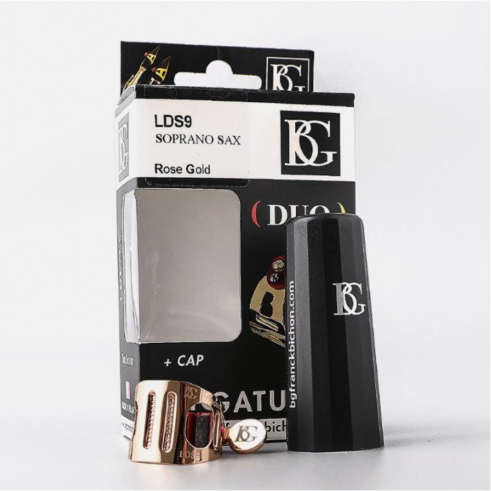 French BG Metal ligature Clarinet Eb Alto Baritone Bb Tenor SAX Gold plated Rose Gold Lacquer Gold L