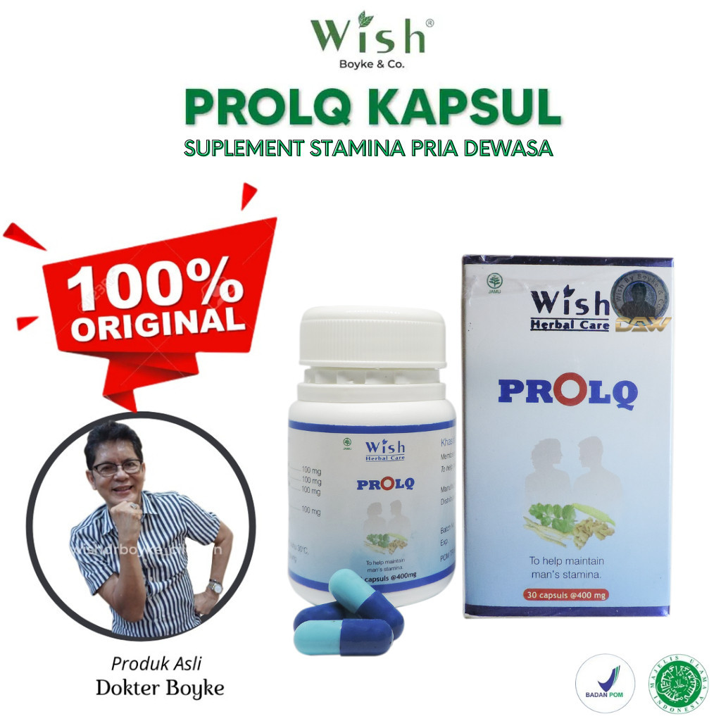 (TERLARIS) Prolq Wish Dr Boyke 100% Original