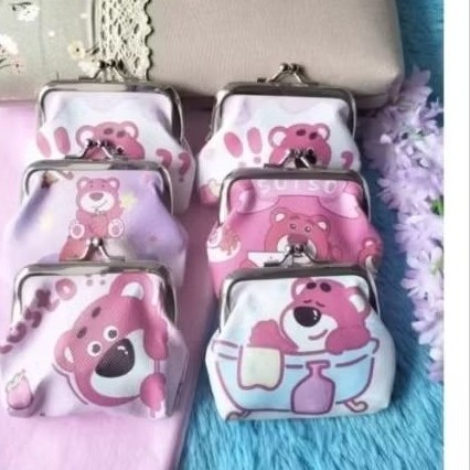 DOMPET KOIN BEHEL/DOMPET KOIN JEPIT/dompet koin jepit motif random