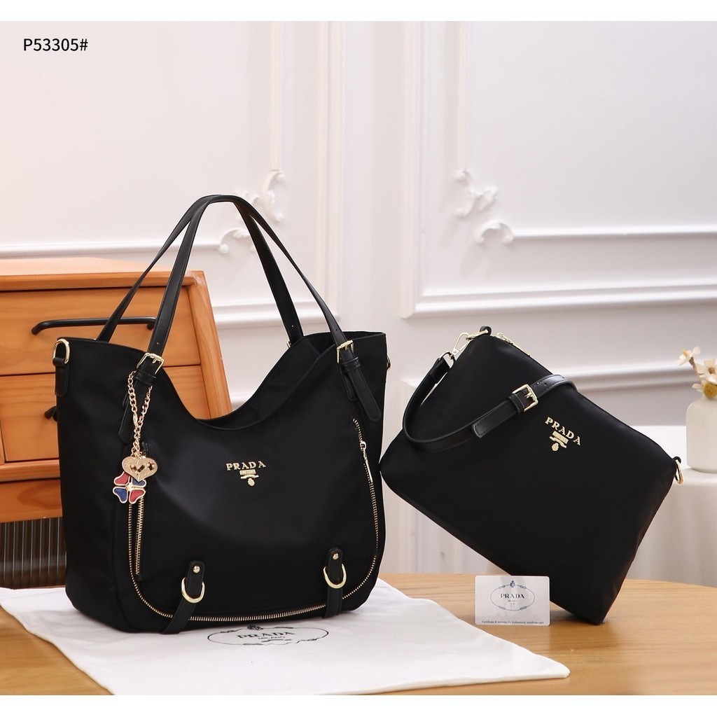Tas Wanita #P53305 Nylon Hobo Tote Bag Branded Import