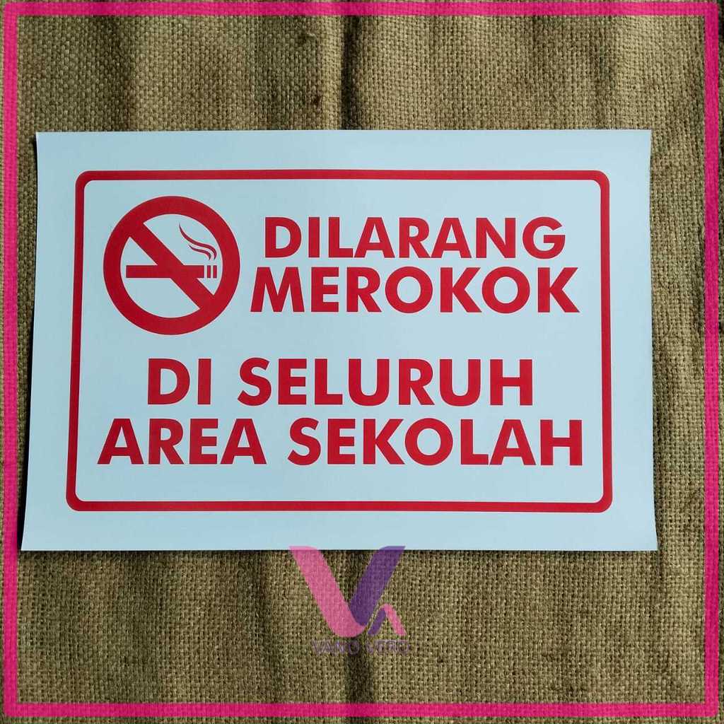 Poster Dilarang Merokok Di Area Sekolah _ Poster Dilarang Merokok - Poster Sekolah
