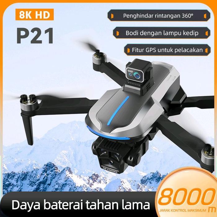 Drone GPS p21 Pro Maxx Camera 4K Gimbal  Motor Brushess
