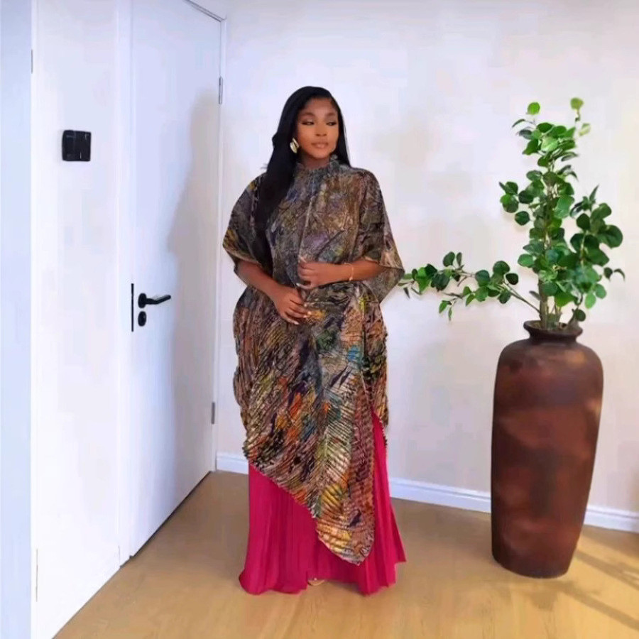 202511 Miyaki setelan celana dalam organza lipat