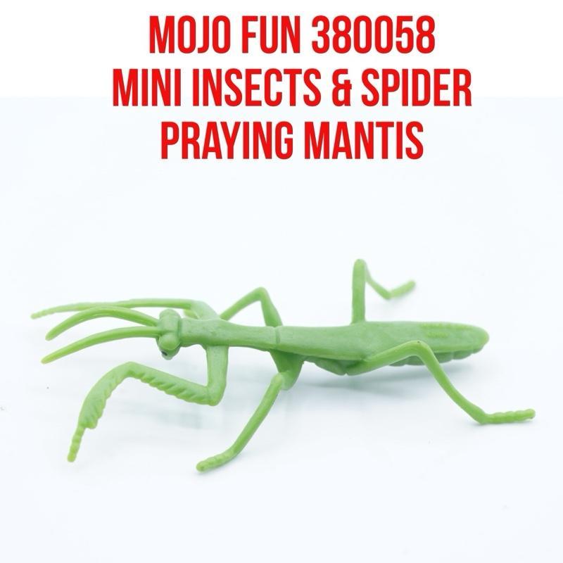 MOJO Fun 380058 Mini Insects & Spider | Praying Mantis Belalang Sembah Walang Kekek Congcorang Manti