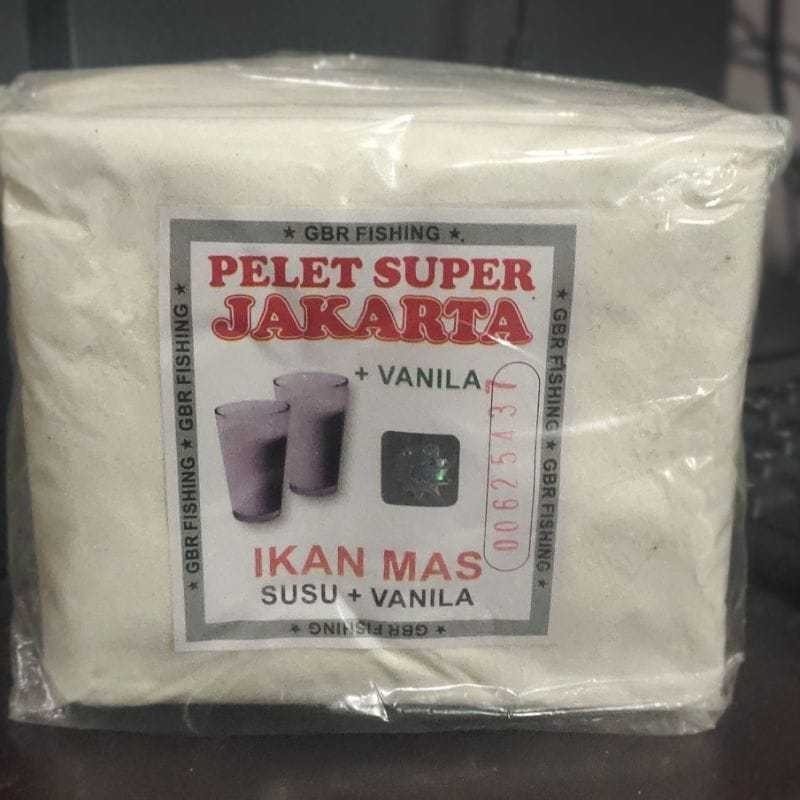 PELET JAKARTA VANILLA SUSU//UMPAN PUTIH//UMPAN PANCING//UMPAN IKAN MAS//UMPAN TEPUNG YURI//UMPAN TEP