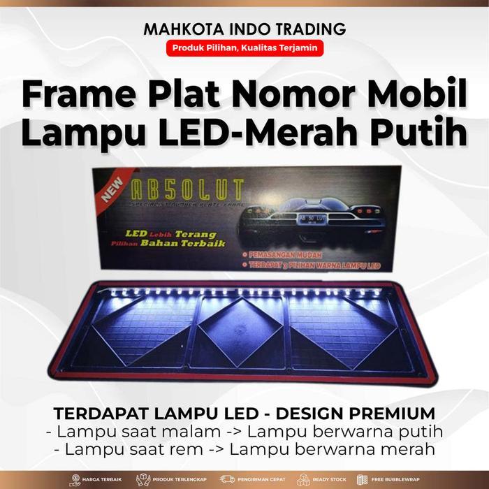 Plat Nomor Mobil LAMPU LED / Plat Mobil  / Plat Mobil Acrylic