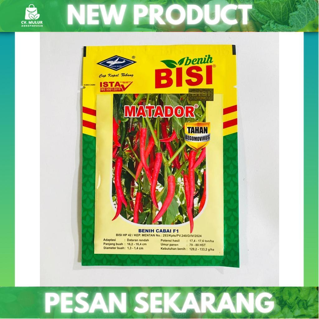 Benih cabai besar tahan virus dataran rendah MATADOR F1 isi 2250 biji dari BENIH BISI
