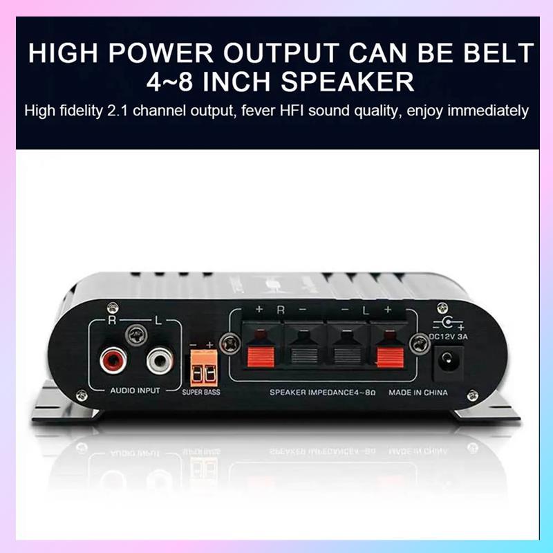 AB25-ST-838 Auo Amplifier Black Mini Amplifier Hifi Auo Amplifier Fm Rao Mini Hifi Auo Power Amplifi