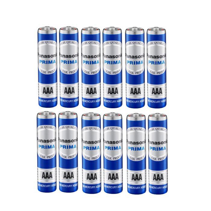 Promo Panasonic Baterai AAA (R03) Manganese Biru Battery Manganese Size A3 R03 - AAA Size 12pc Terla