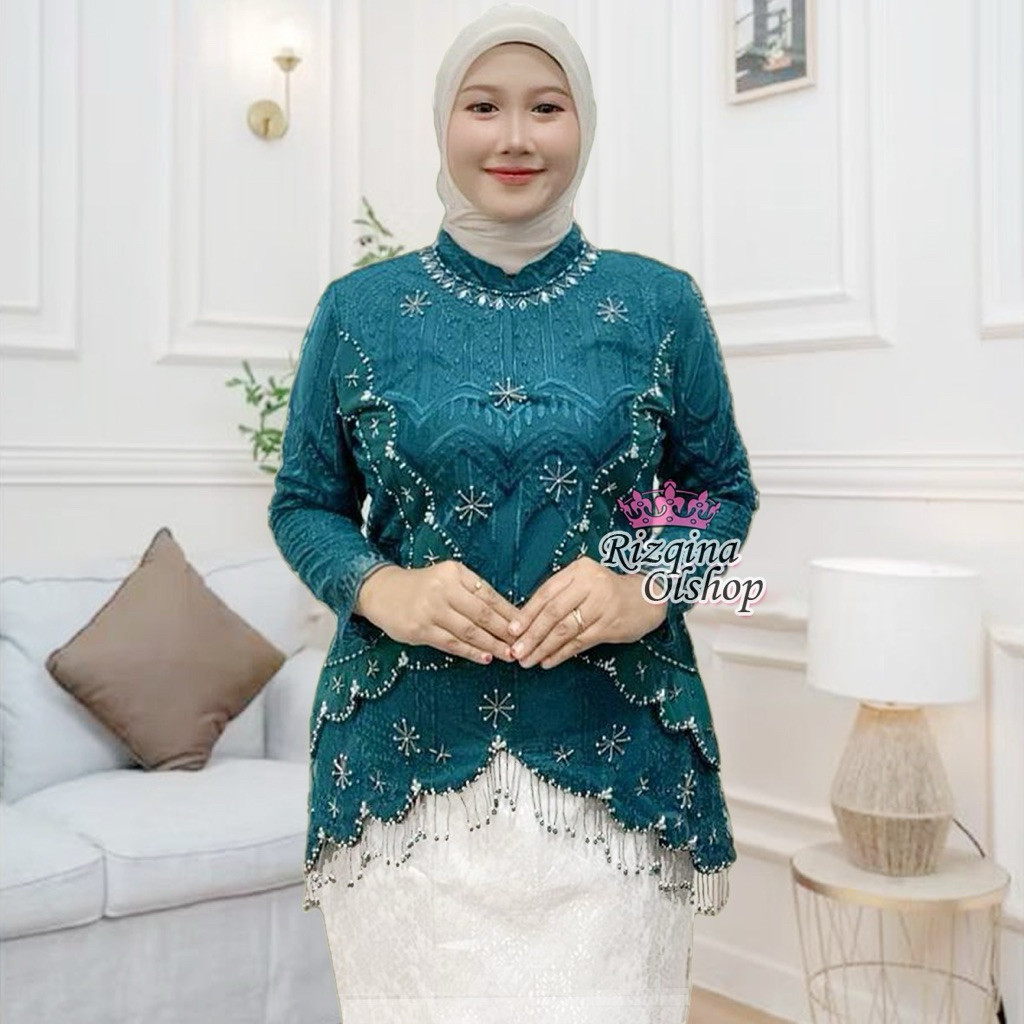 SBSet Kebaya Wanita Terbaru / Baju Mewah Untuk Pesta / Kebaya Wisuda Modern / Kebaya Premium Mewah