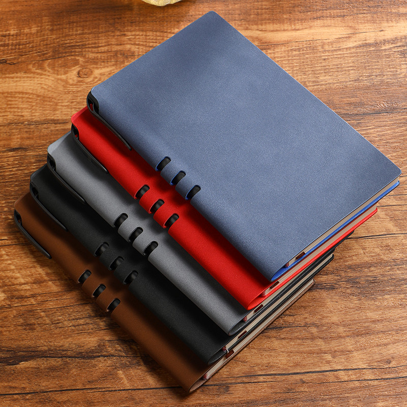 A6Vintage leather business notebook, simple notebook, soft leather cover. Suitable for student notes
