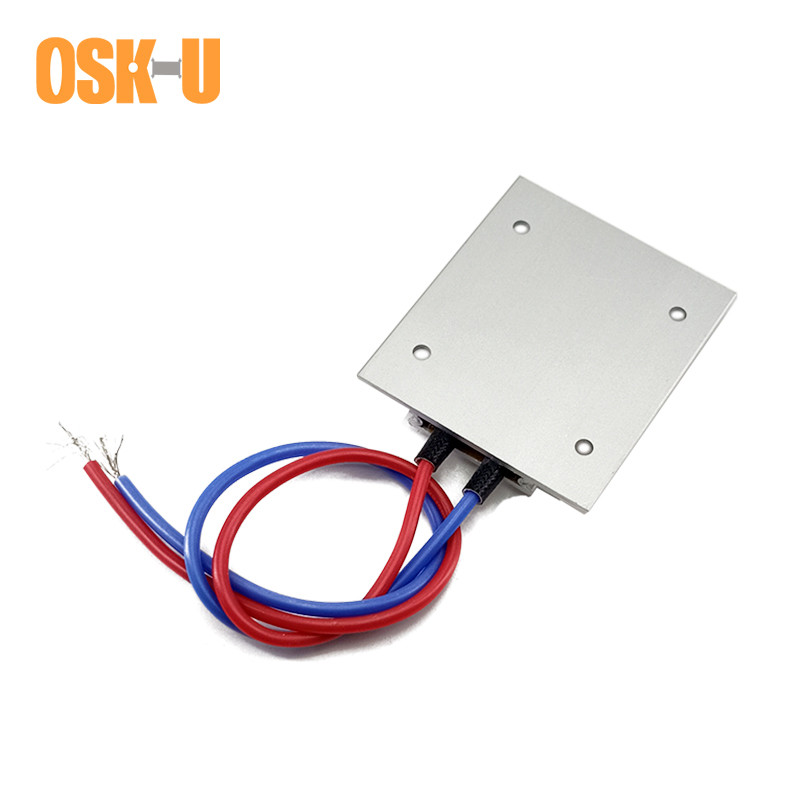2pcs Thermostatic PTC Heater Element 50x44x6mm 12V 60/100C PTC Heater Plate Constant Temperature Hea