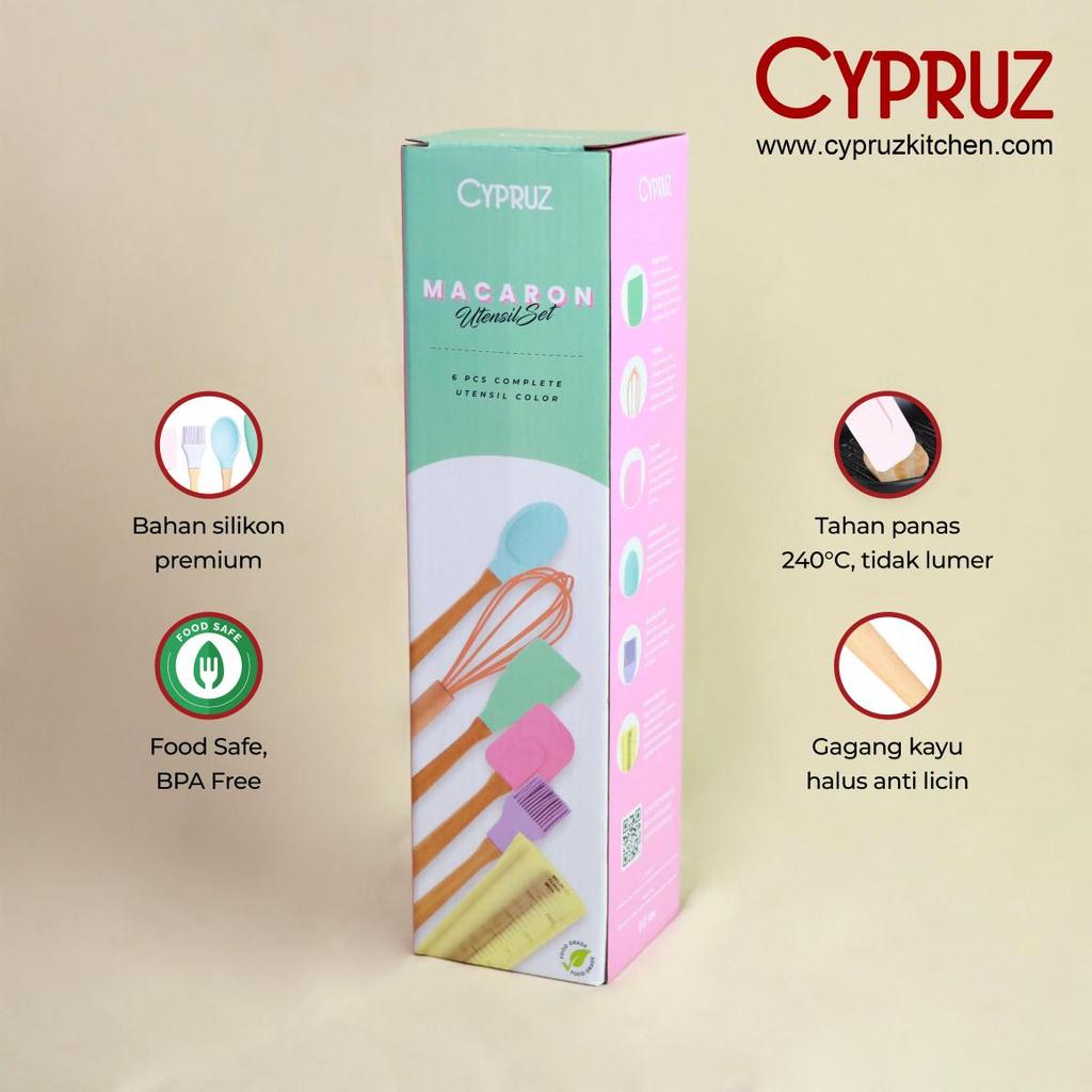 Promo [COD] Cypruz Silicone Macaron Baking Set 6pcs Terlaris