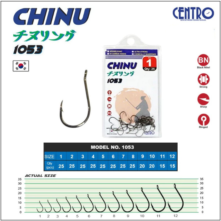 Kail/ Mata Pancing Centro Chinu 1053 Isi Banyak