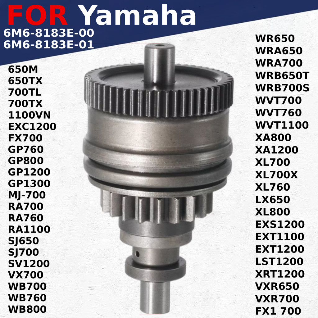 Starter Drive Bendix for Yamaha Wave Runner XL700X Wave Runner XL760 XL800 LX650 EXS1200 EXT1100 EXT