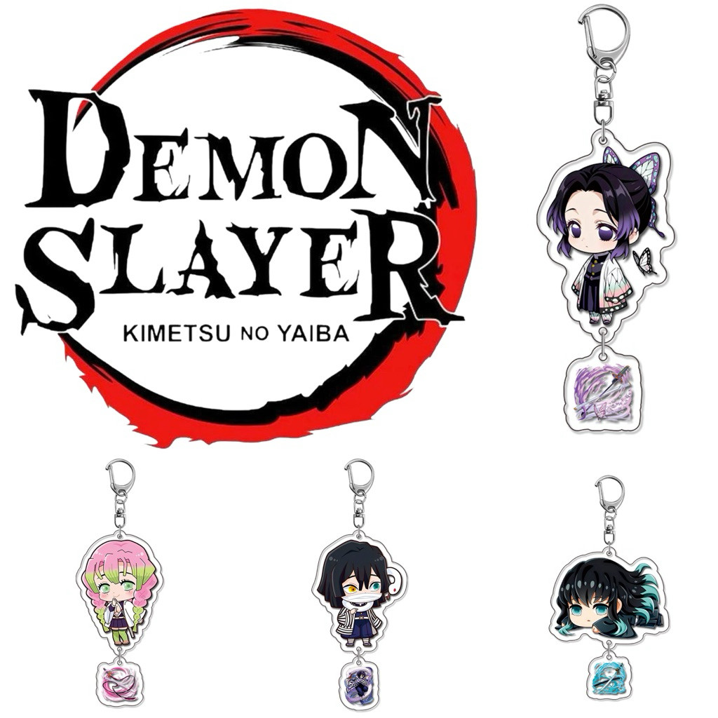 Gantungan Kunci Ganci Akrilik Demon Slayer Shinobu Muichiro Mitsuri Obanai