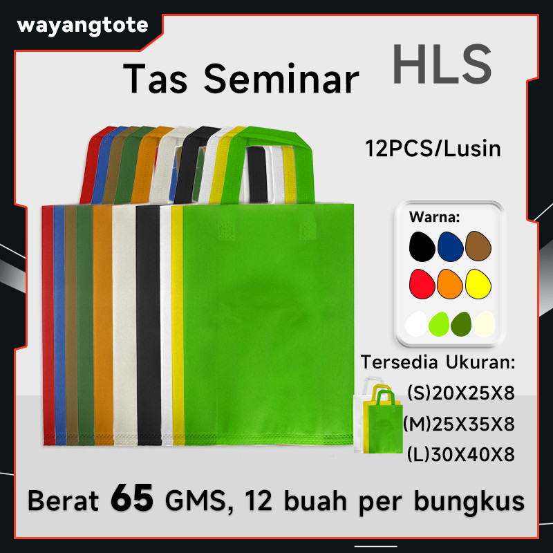 Goodie Bag Tas Kain Spunbond Untuk Kantong Belanja Sembako Hampers Snack Souvenir Ultah Hajatan20x25