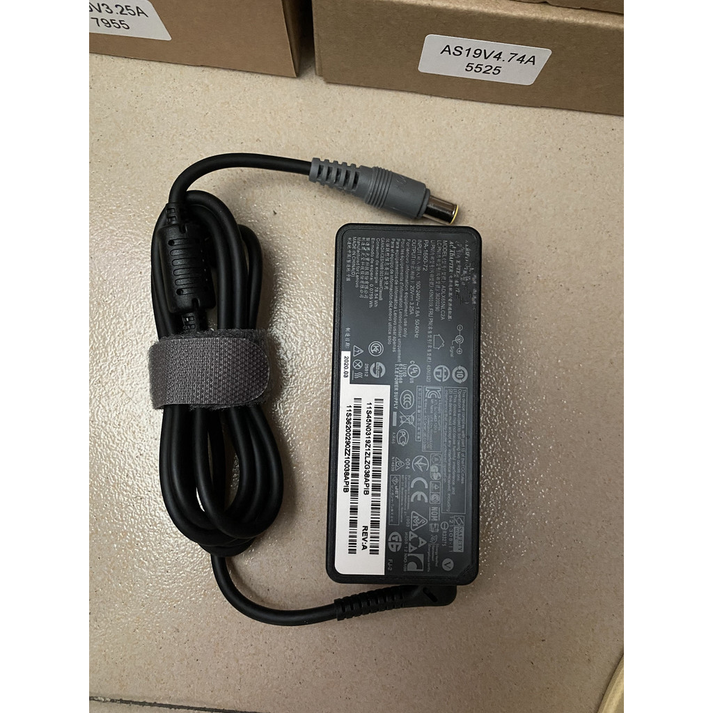Genuine 65W Ac Adapter 20V325A For Lenovo ThinkPad T61p 6465,6466,6467,6468,6470,6471 Laptop Charger