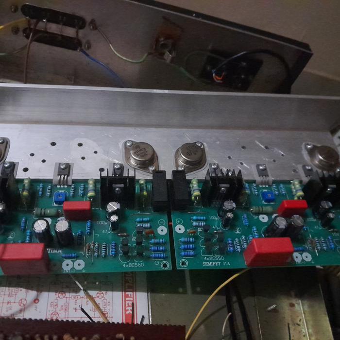 Kit Power Ampli BLAZER Stereo Final Jengkol Series PCB bahan fiber BEST